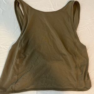 Lululemon Twist Back Cropped Tank Size 2